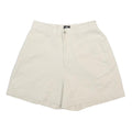 LEE Womens Shorts White Casual Plain XS W24 Cotton Blend Summer