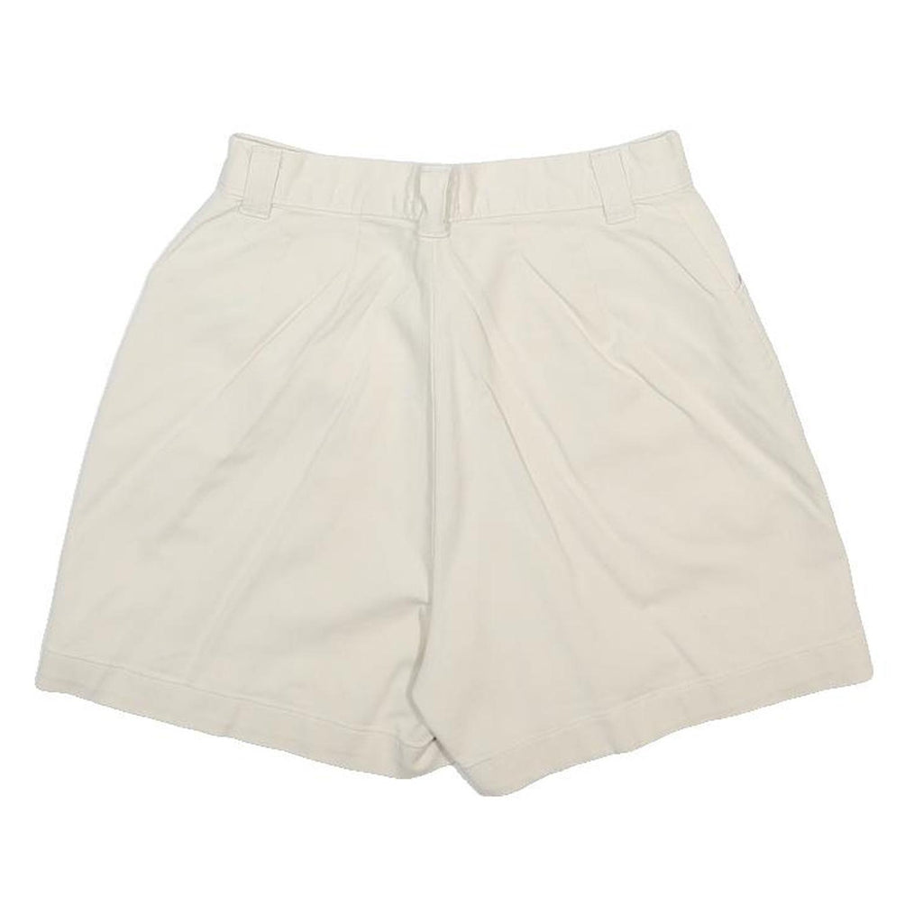 LEE Womens Shorts White Casual Plain XS W24 Cotton Blend Summer