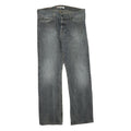 LEVI'S 506 Mens Jeans Grey Regular Straight Denim Medium W35 L34 Classic Style
