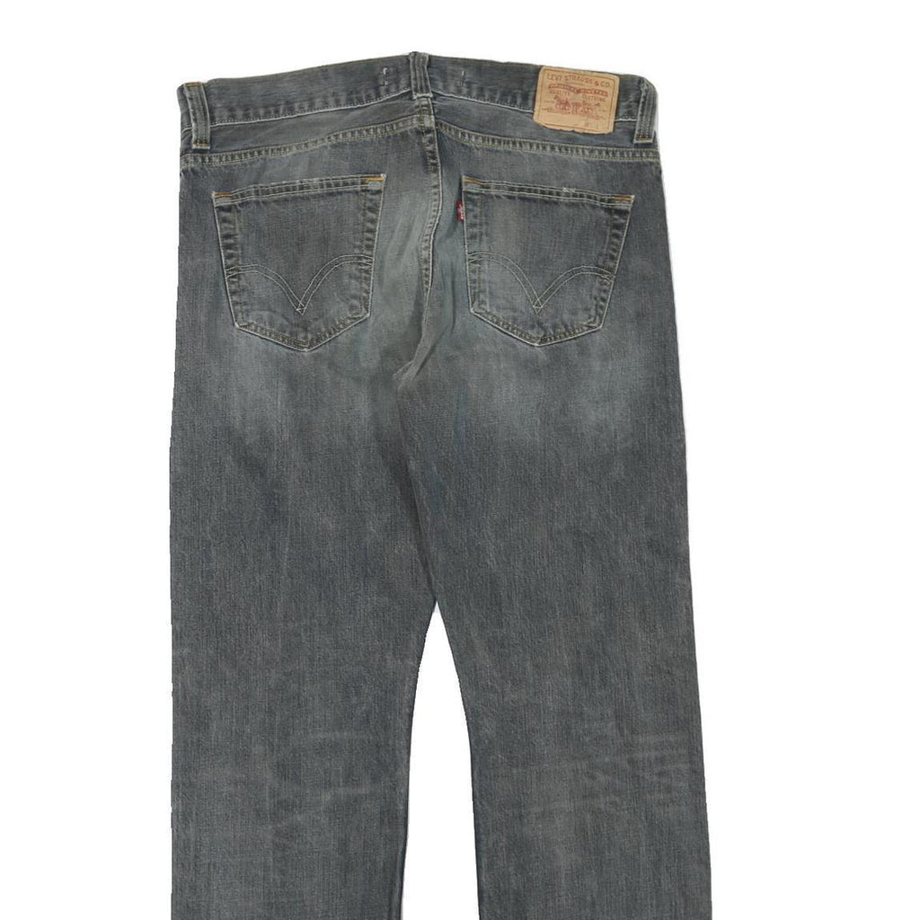 LEVI'S 506 Mens Jeans Grey Regular Straight Denim Medium W35 L34 Classic Style
