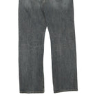 LEVI'S 506 Mens Jeans Grey Regular Straight Denim Medium W35 L34 Classic Style