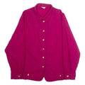 MARIETTE Womens Shirt Purple Collared Long Sleeve L