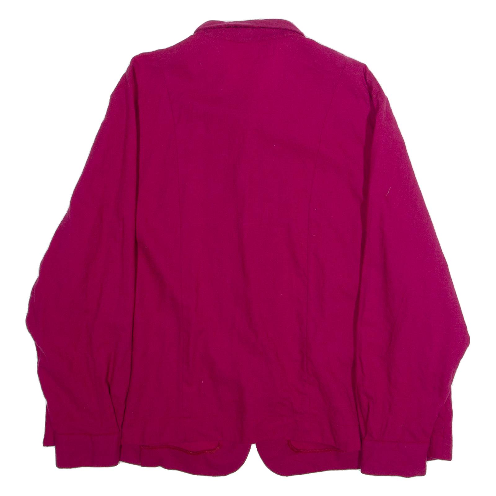 MARIETTE Womens Shirt Purple Collared Long Sleeve L