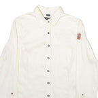 NAPAPIJRI Womens Plain Shirt Beige Long Sleeve XS