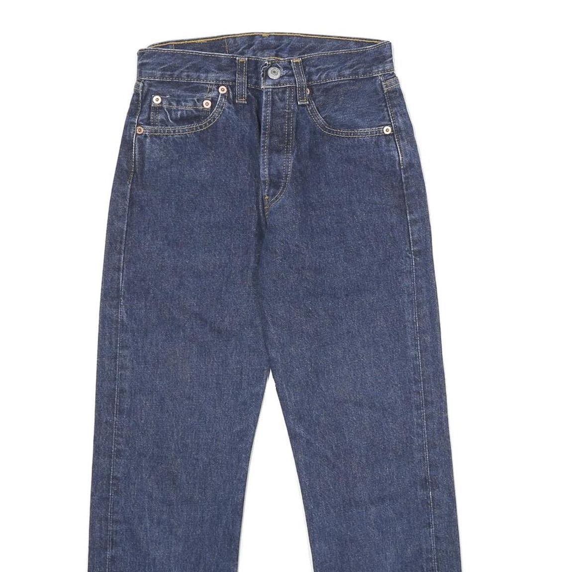 LEVI'S 501 Mens Jeans Blue Classic Straight Denim W26 L26 Button Cotton