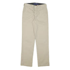 DICKIES Mens Cotton Blend Beige Regular Straight Trousers W27 L28 Workwear