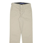 DICKIES Mens Cotton Blend Beige Regular Straight Trousers W27 L28 Workwear