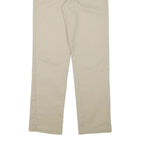 DICKIES Mens Cotton Blend Beige Regular Straight Trousers W27 L28 Workwear