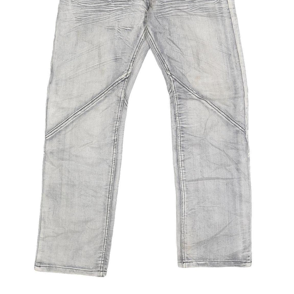 WEI SEN BAO Mens Regular Blue Denim Light Wash Jeans W30 L28 Stylish Comfortable