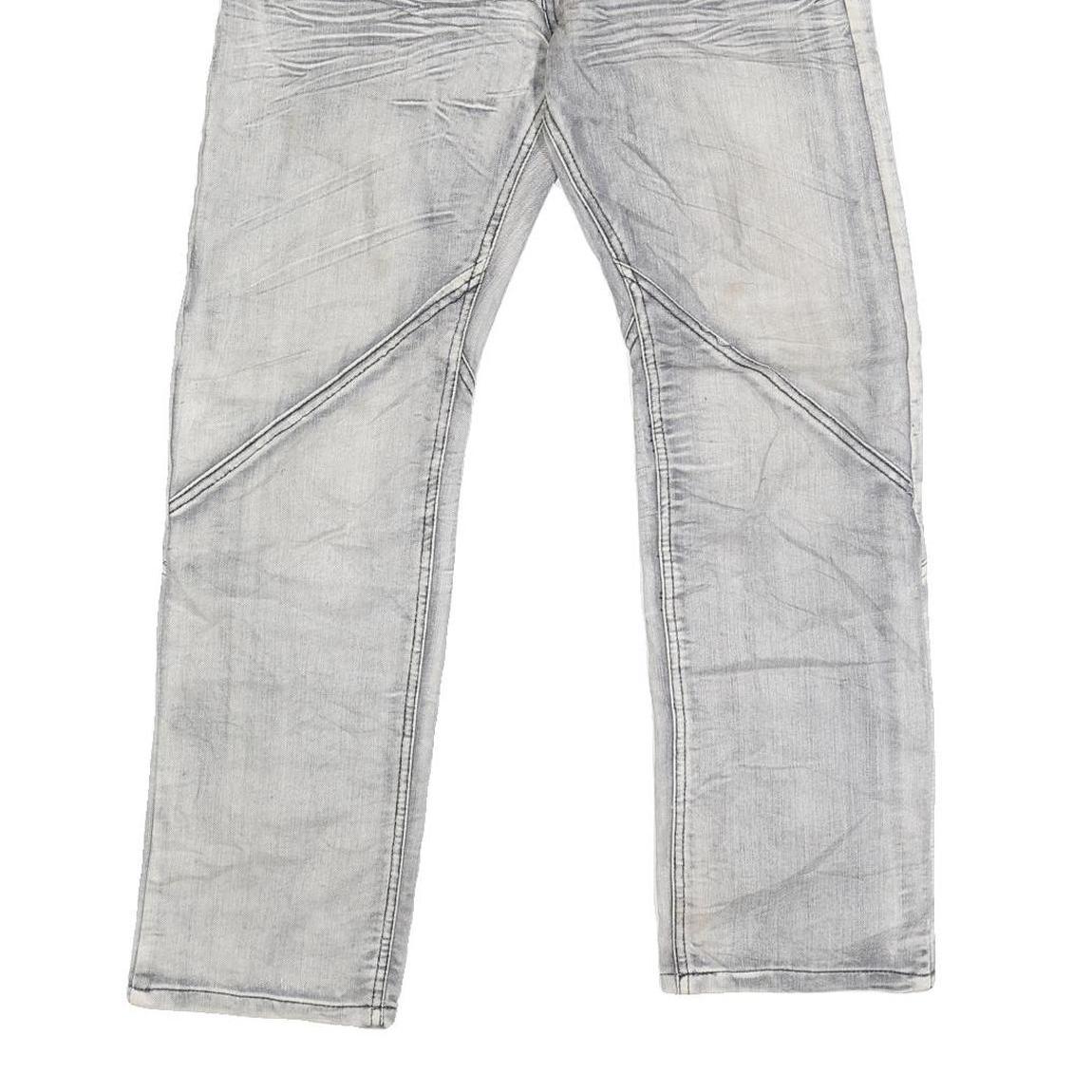 WEI SEN BAO Mens Regular Blue Denim Light Wash Jeans W30 L28 Stylish Comfortable