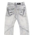 WEI SEN BAO Mens Regular Blue Denim Light Wash Jeans W30 L28 Stylish Comfortable