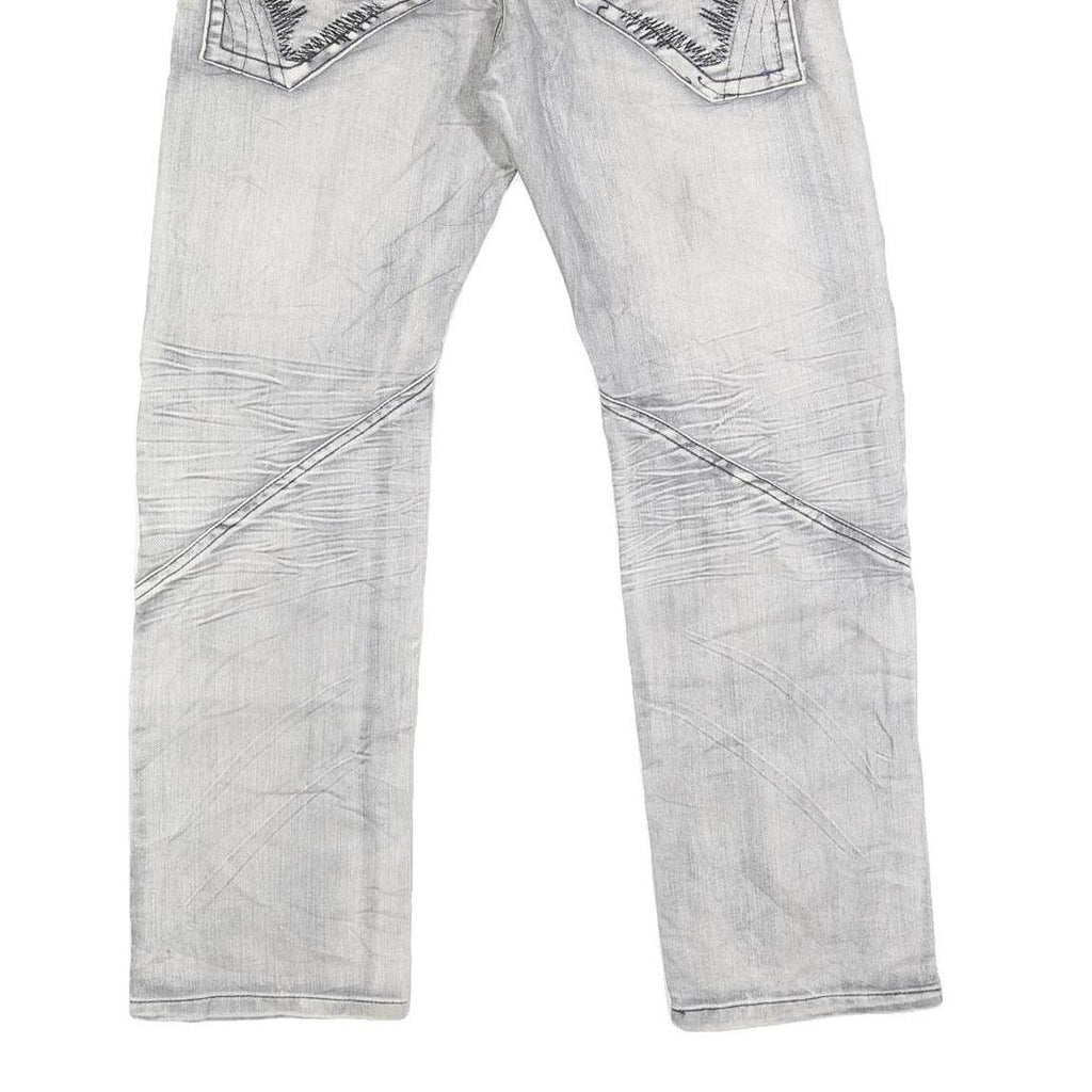 WEI SEN BAO Mens Regular Blue Denim Light Wash Jeans W30 L28 Stylish Comfortable