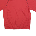 ADIDAS Mens Red Golf Track Zip Jacket XL Polyester Blend Plain Lightweight