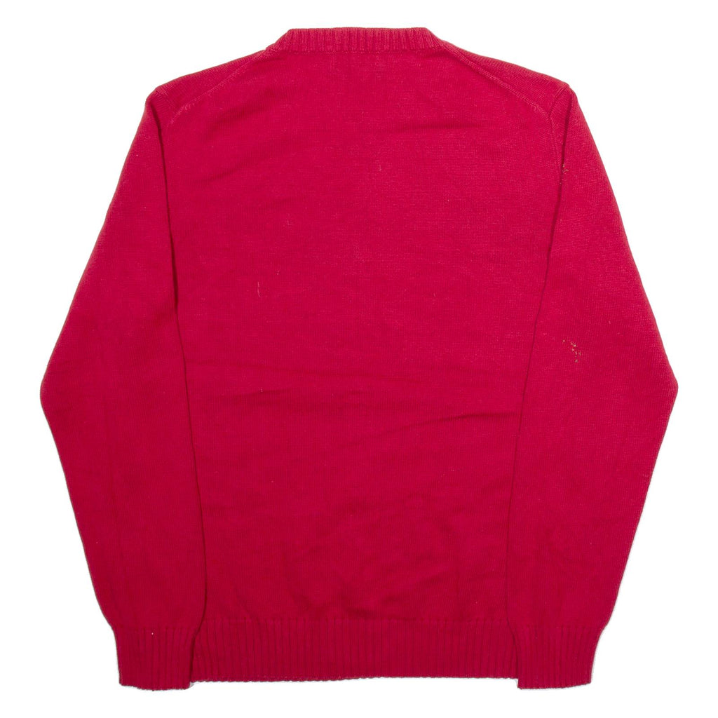 NAUTICA Mens Jumper Red Tight Knit M