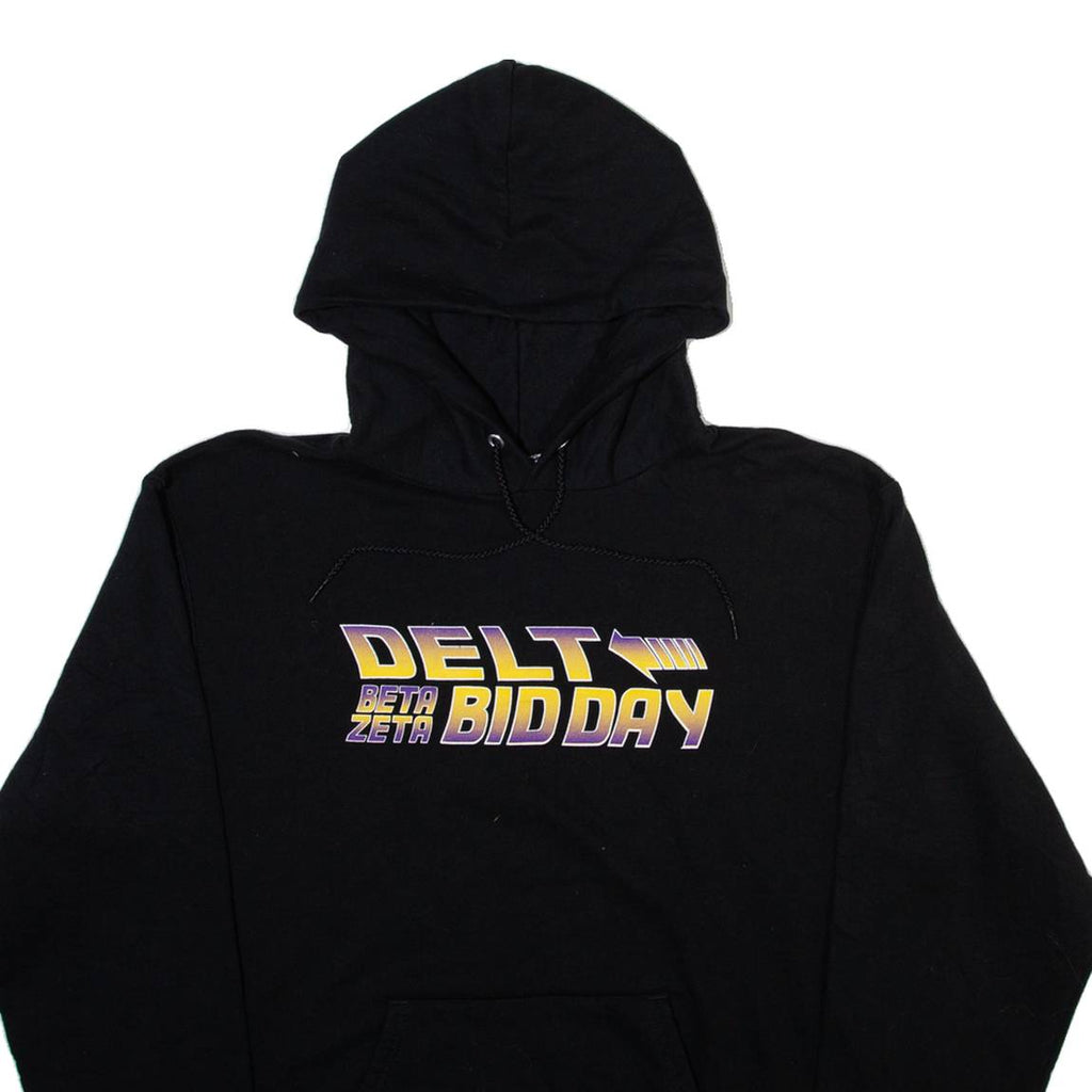 CHAMPION Delt Beta Zeta Bid Day Mens Black Hoodie M