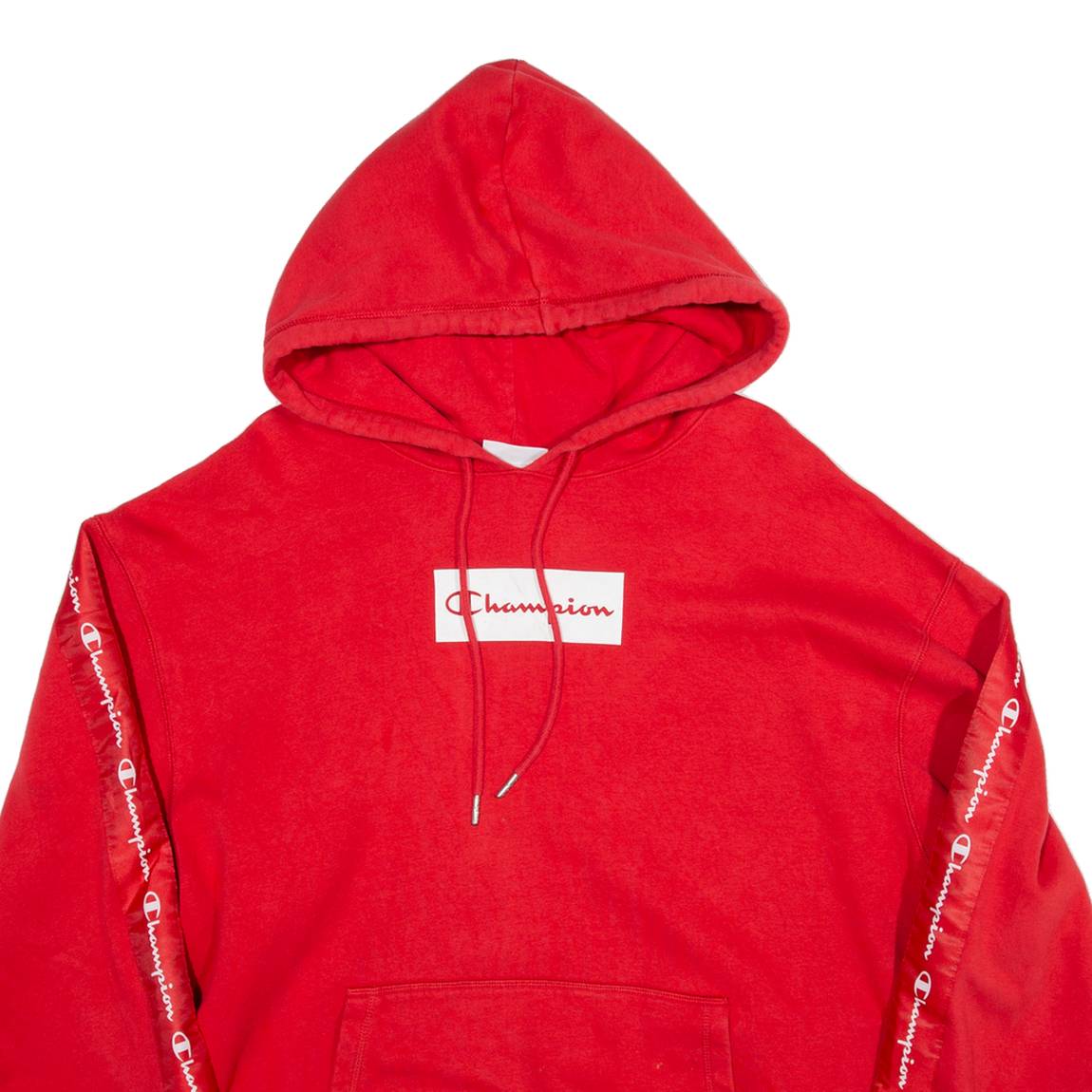 CHAMPION Classic Fleece Womens Red Hoodie L