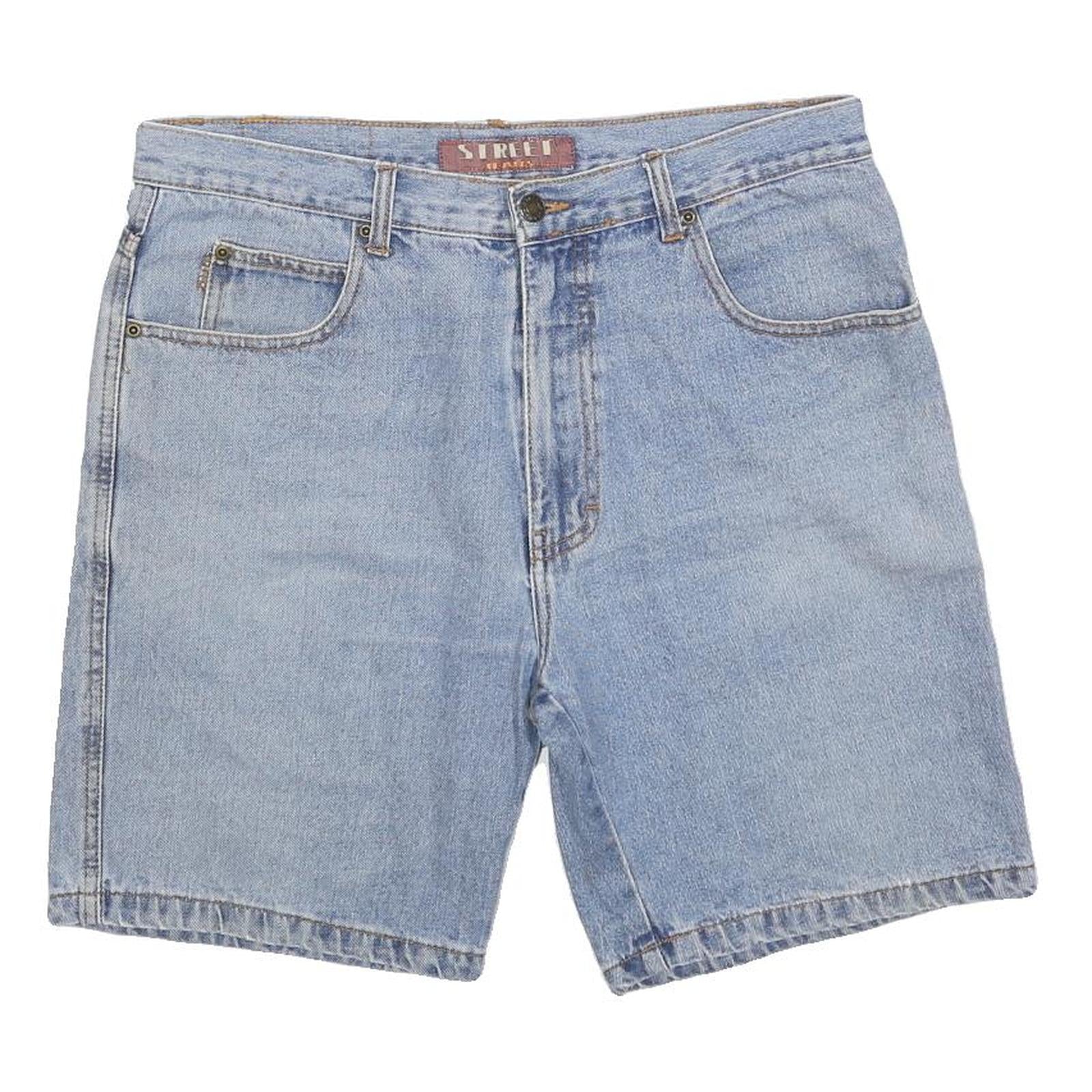STREET Womens Shorts Light Blue Denim Casual M W34 Summer Essential