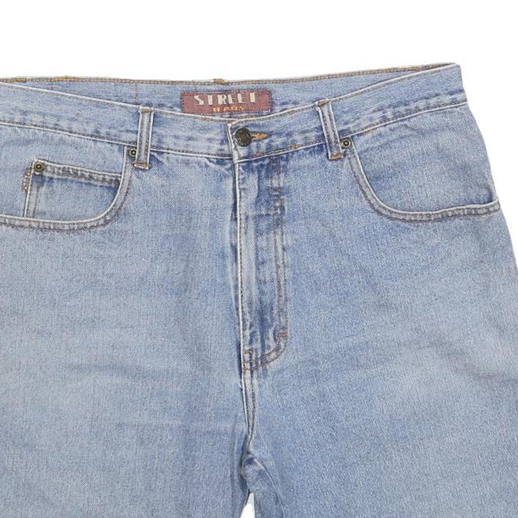 STREET Womens Shorts Light Blue Denim Casual M W34 Summer Essential