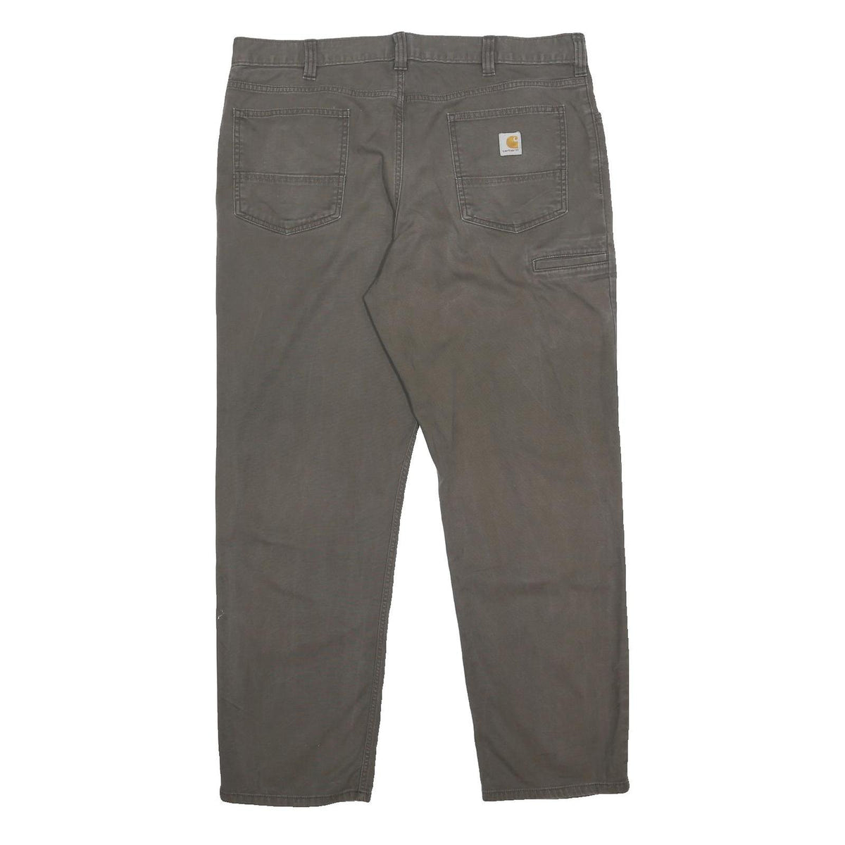 CARHARTT Mens Cotton Blend Grey Relaxed Straight Trousers W40 L32 Workwear