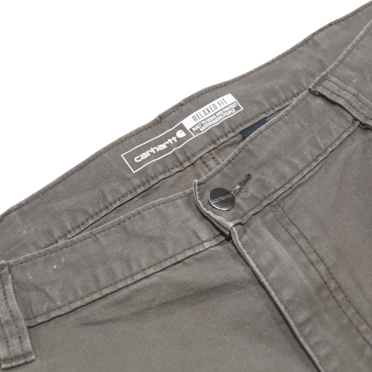 CARHARTT Mens Cotton Blend Grey Relaxed Straight Trousers W40 L32 Workwear