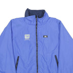 WOOLRICH Mens Blue XL Nylon Zip Jacket Plain Casual Lightweight