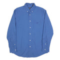CHAPS Mens Blue Cotton Shirt M Button-Down Collar Long Sleeve Classic Fit
