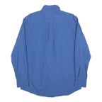 CHAPS Mens Blue Cotton Shirt M Button-Down Collar Long Sleeve Classic Fit