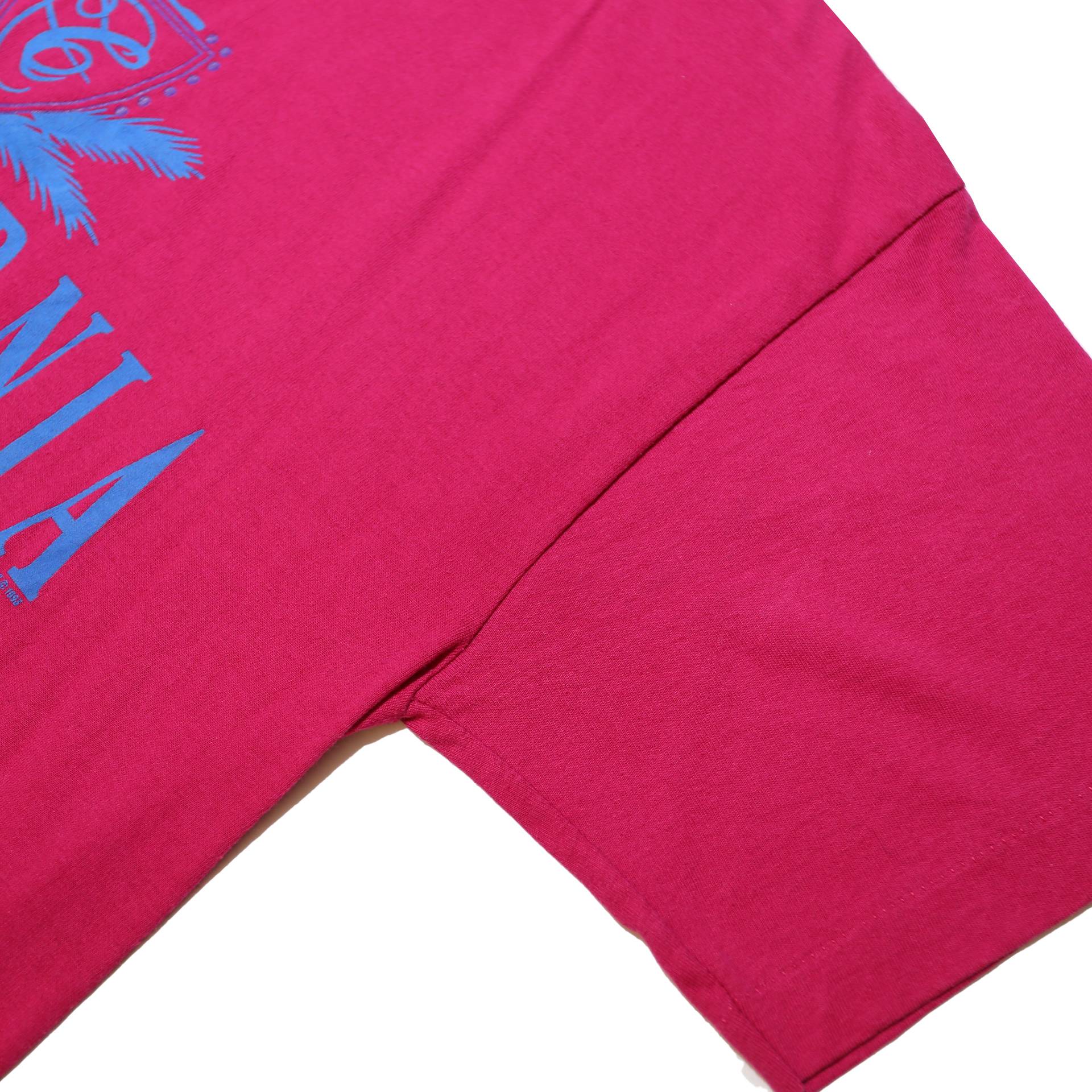 FRUIT OF THE LOOM Single Stitch Mens Red California Graphic T-Shirt M