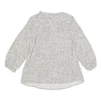 JOULES Womens White & Black Printed Blouse Long Sleeve Round Neck UK 6 Casual