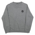 DKNY Mens Grey Cotton Blend Crew Neck Sweatshirt L Casual Pullover