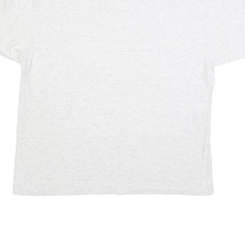 HANES Womens White Yacht Graphic T-Shirt XL Short Sleeve Crew Neck Casual Cotton