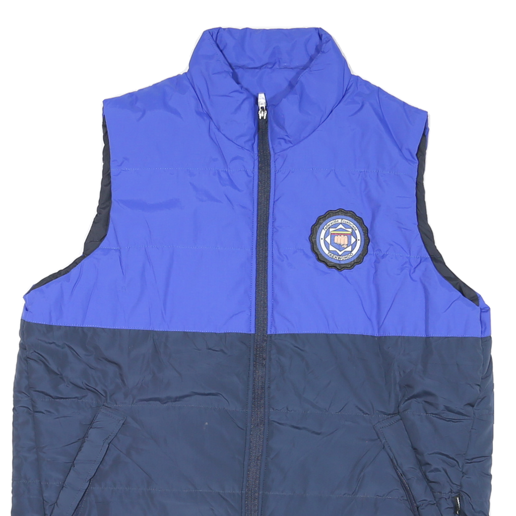 BOMAN Mens Blue & Navy Jacket M Polyester Blend Plain Zip Casual Lightweight