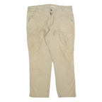 CARHARTT Mens Relaxed Fit Beige Cotton Blend Workwear Trousers W40 L30