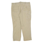 CARHARTT Mens Relaxed Fit Beige Cotton Blend Workwear Trousers W40 L30