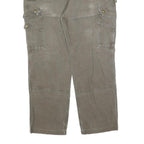 CARHARTT Mens Cotton Blend Relaxed Cargo Trousers W42 L32 Brown Workwear