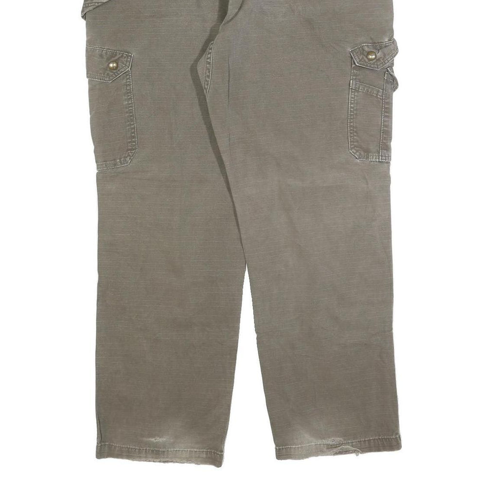 CARHARTT Mens Cotton Blend Relaxed Cargo Trousers W42 L32 Brown Workwear
