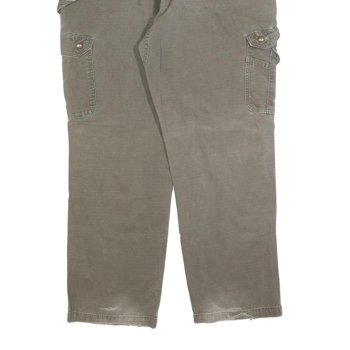 CARHARTT Mens Cotton Blend Relaxed Cargo Trousers W42 L32 Brown Workwear