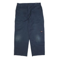 CARHARTT Mens Cotton Blend Navy Relaxed Straight Trousers W38 L29 Workwear