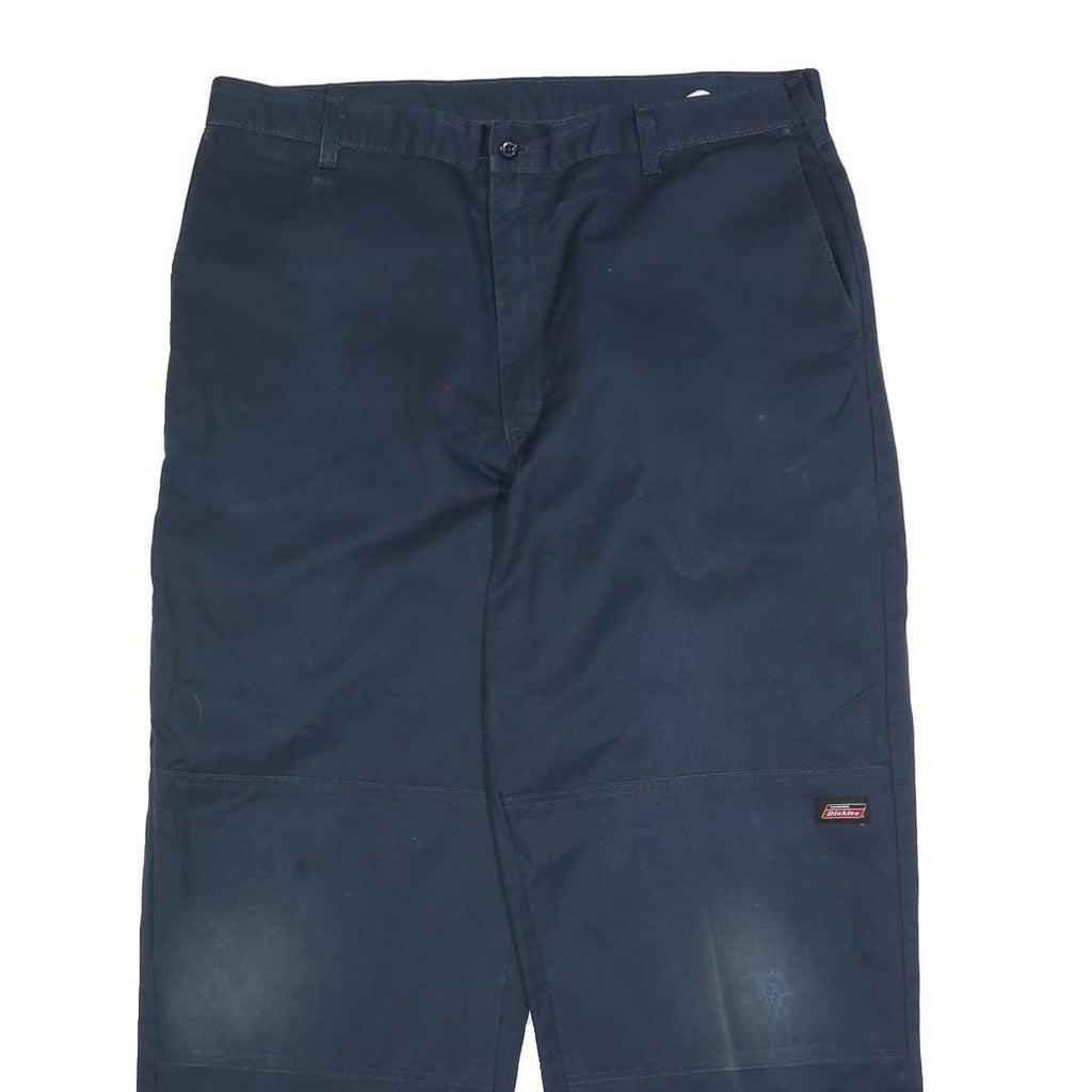 CARHARTT Mens Cotton Blend Navy Relaxed Straight Trousers W38 L29 Workwear