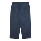 CARHARTT Mens Cotton Blend Navy Relaxed Straight Trousers W38 L29 Workwear
