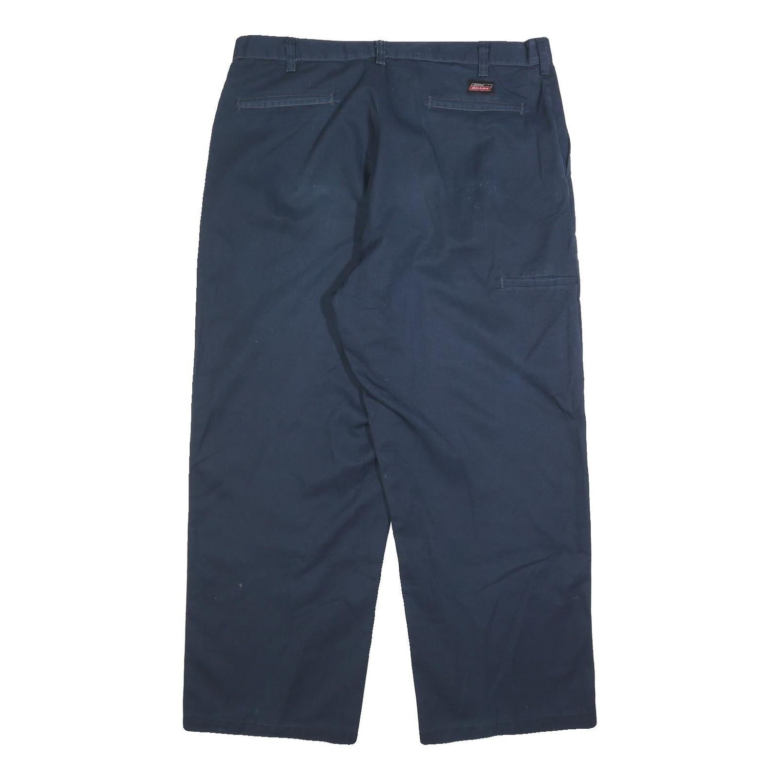 CARHARTT Mens Cotton Blend Navy Relaxed Straight Trousers W38 L29 Workwear
