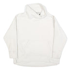 NIKE Womens White Plain Pullover Jumper Crew Neck Basic Knit XS Casual