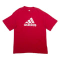 ADIDAS Mens T-Shirt Red M
