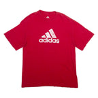 ADIDAS Mens T-Shirt Red M