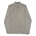 KENSINGTON Mens Grey Plain Pullover Jumper Crew Neck Basic Knit S Acrylic Soft