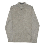 KENSINGTON Mens Grey Plain Pullover Jumper Crew Neck Basic Knit S Acrylic Soft