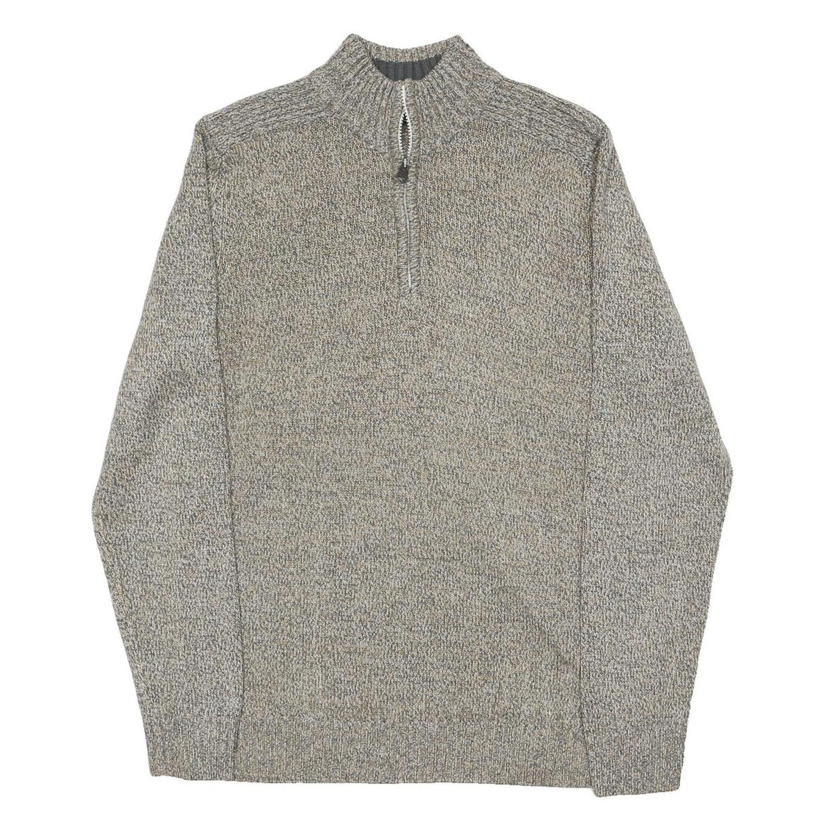 KENSINGTON Mens Grey Plain Pullover Jumper Crew Neck Basic Knit S Acrylic Soft