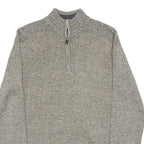 KENSINGTON Mens Grey Plain Pullover Jumper Crew Neck Basic Knit S Acrylic Soft