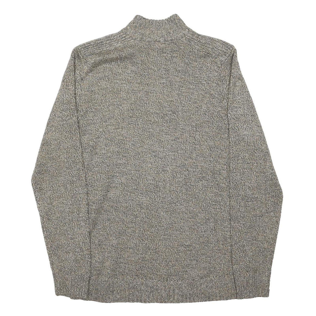 KENSINGTON Mens Grey Plain Pullover Jumper Crew Neck Basic Knit S Acrylic Soft