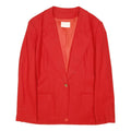 PENDLETON Womens Red Wool Blazer Jacket L Classic Tailored Button Closure